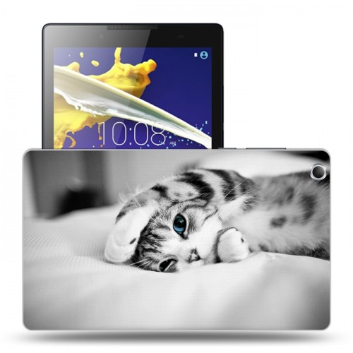 Дизайнерский силиконовый чехол для Lenovo Tab 2 A8 Кошки