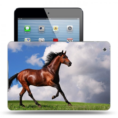 Дизайнерский силиконовый чехол для Ipad Mini Лошади