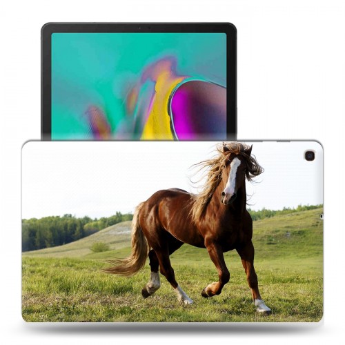 Дизайнерский силиконовый чехол для Samsung Galaxy Tab A 10.1 (2019) Лошади