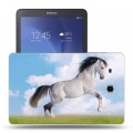 Дизайнерский силиконовый чехол для Samsung Galaxy Tab E 9.6 Лошади