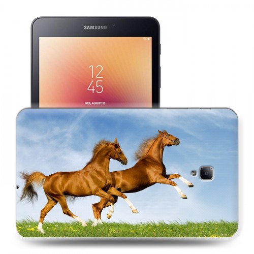 Дизайнерский силиконовый чехол для Samsung Galaxy Tab A 8.0 (2017) Лошади