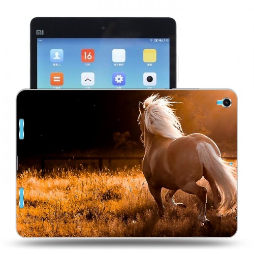 Дизайнерский силиконовый чехол для Xiaomi MiPad Лошади