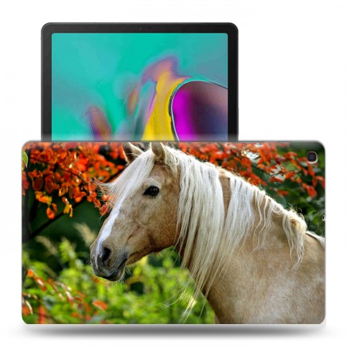 Дизайнерский силиконовый чехол для Samsung Galaxy Tab A 10.1 (2019) Лошади