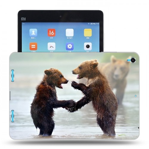 Дизайнерский силиконовый чехол для Xiaomi MiPad Медведи