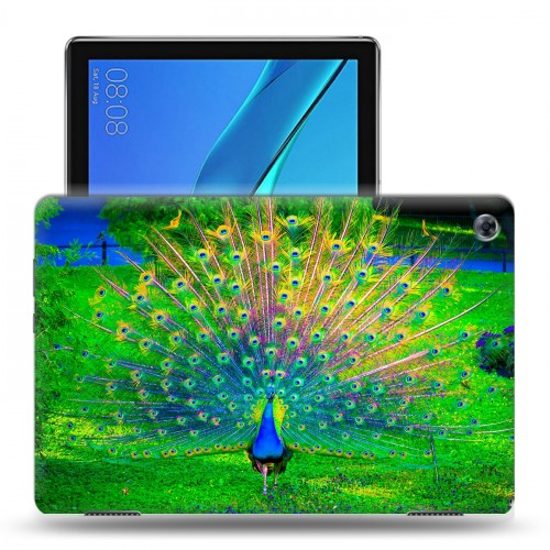 Дизайнерский силиконовый чехол для Huawei MediaPad M5 Lite Павлины