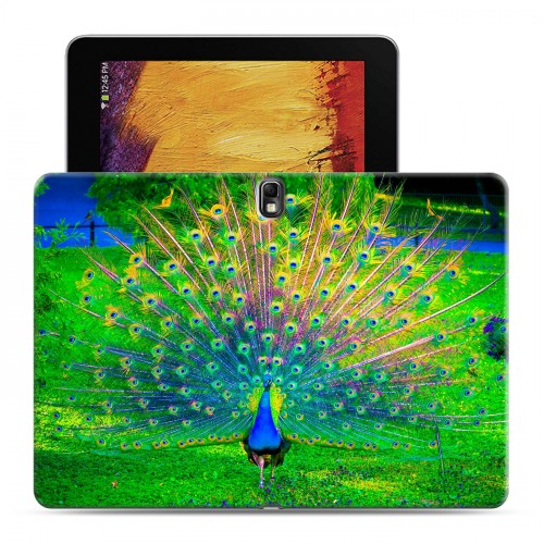 Дизайнерский силиконовый чехол для Samsung Galaxy Note 10.1 2014 editon Павлины
