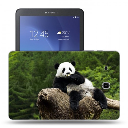 Дизайнерский силиконовый чехол для Samsung Galaxy Tab E 9.6 Панды