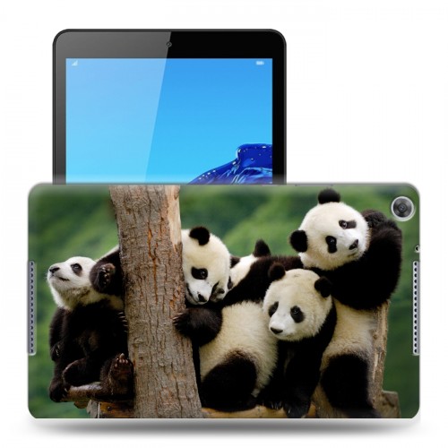 Дизайнерский силиконовый чехол для Huawei MediaPad M5 lite 8 Панды