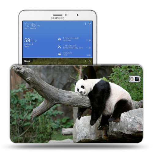 Дизайнерский силиконовый чехол для Samsung Galaxy Tab Pro 8.4 Панды