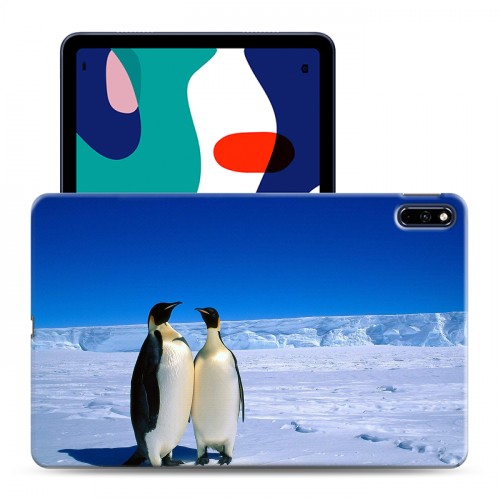 Дизайнерский силиконовый с усиленными углами чехол для Huawei MatePad Пингвины