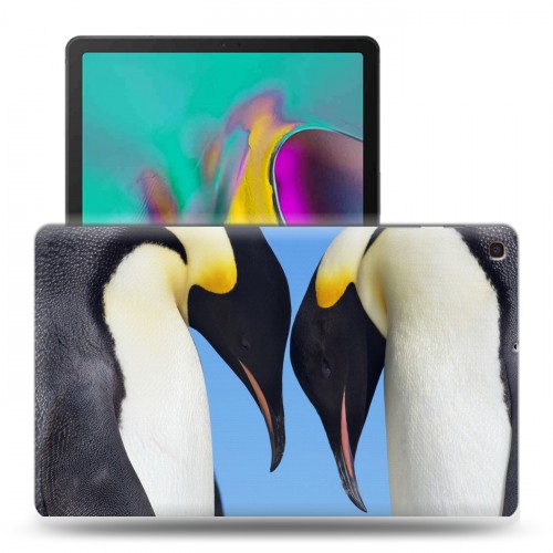 Дизайнерский силиконовый чехол для Samsung Galaxy Tab A 10.1 (2019) Пингвины