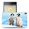 Дизайнерский силиконовый чехол для Lenovo Tab 3 8 Plus Пингвины