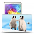 Дизайнерский силиконовый чехол для Samsung Galaxy Tab S 8.4 Пингвины