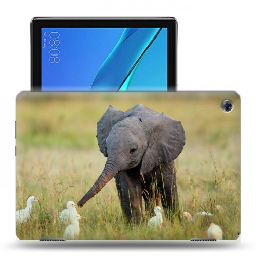 Дизайнерский силиконовый чехол для Huawei MediaPad M5 Lite Слоны
