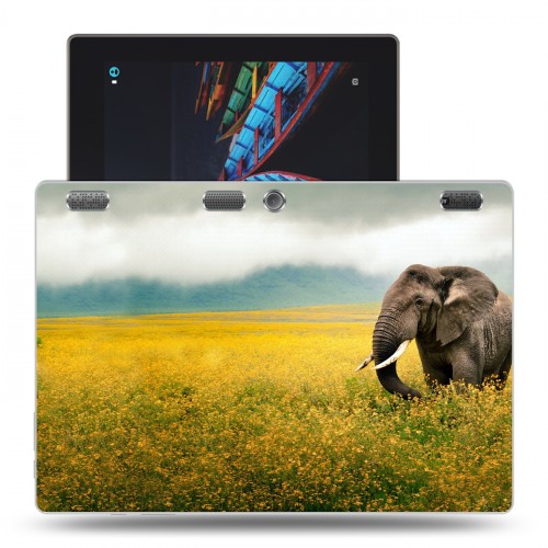 Дизайнерский силиконовый чехол для Lenovo Tab 2 A10 Слоны