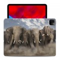 Дизайнерский силиконовый с усиленными углами чехол для Ipad Pro 11 (2020) Слоны