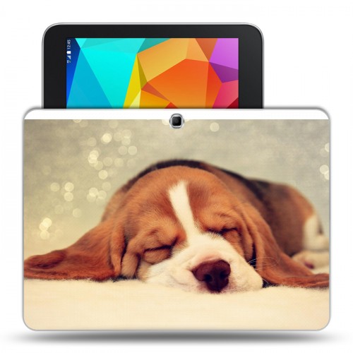 Дизайнерский силиконовый чехол для Samsung Galaxy Tab 4 10.1 Щенки