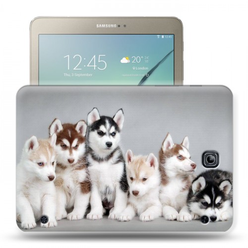 Дизайнерский силиконовый чехол для Samsung Galaxy Tab S2 8.0 Щенки