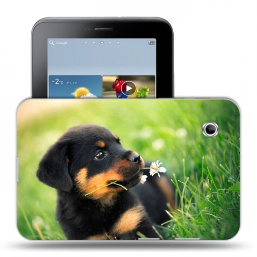 Дизайнерский силиконовый чехол для Samsung Galaxy Tab 2 7.0 Щенки