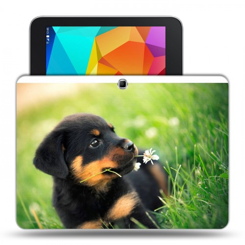 Дизайнерский силиконовый чехол для Samsung Galaxy Tab 4 10.1 Щенки