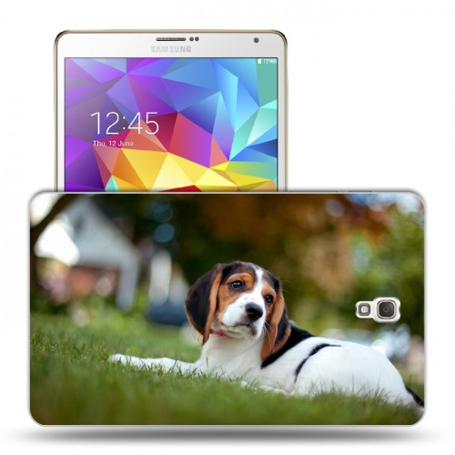 Дизайнерский силиконовый чехол для Samsung Galaxy Tab S 8.4 Щенки