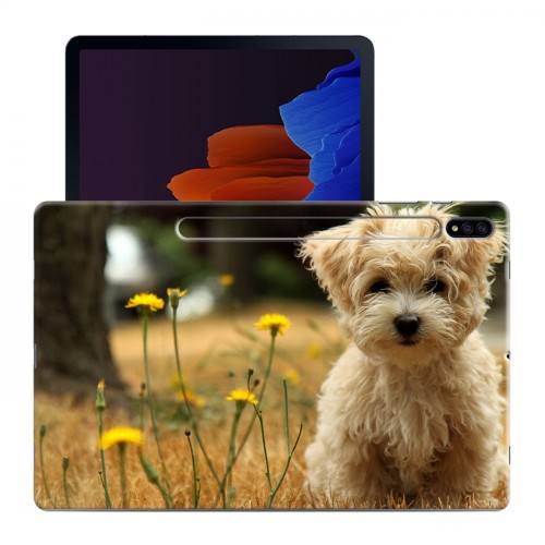 Дизайнерский силиконовый чехол для Samsung Galaxy Tab S7 Plus Собаки