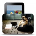 Дизайнерский силиконовый чехол для Samsung Galaxy Tab 2 7.0 Собаки