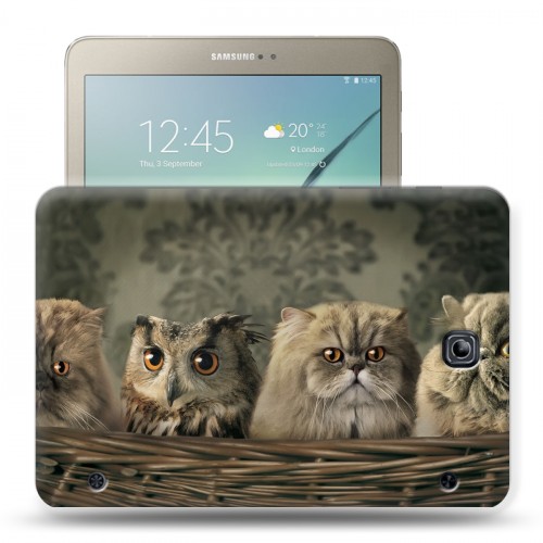 Дизайнерский силиконовый чехол для Samsung Galaxy Tab S2 8.0 Совы