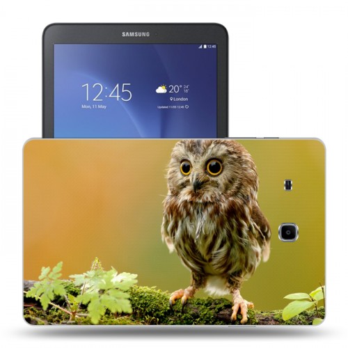 Дизайнерский силиконовый чехол для Samsung Galaxy Tab E 9.6 Совы