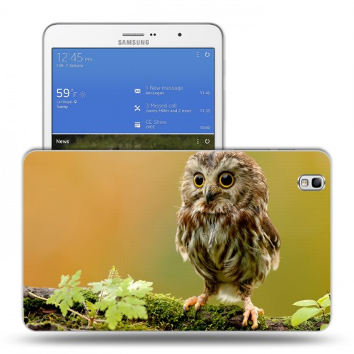Дизайнерский силиконовый чехол для Samsung Galaxy Tab Pro 8.4 Совы