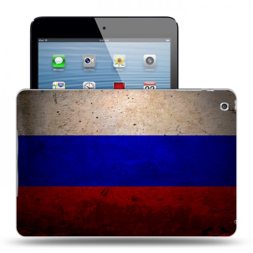 Дизайнерский силиконовый чехол для Ipad Mini Российский флаг