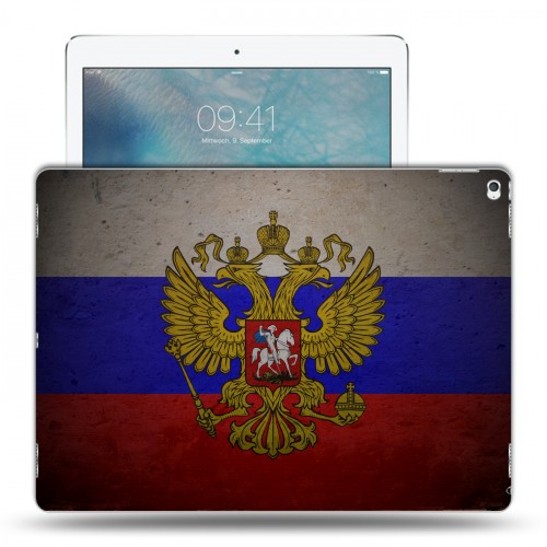 Дизайнерский пластиковый чехол для Ipad Pro Российский флаг