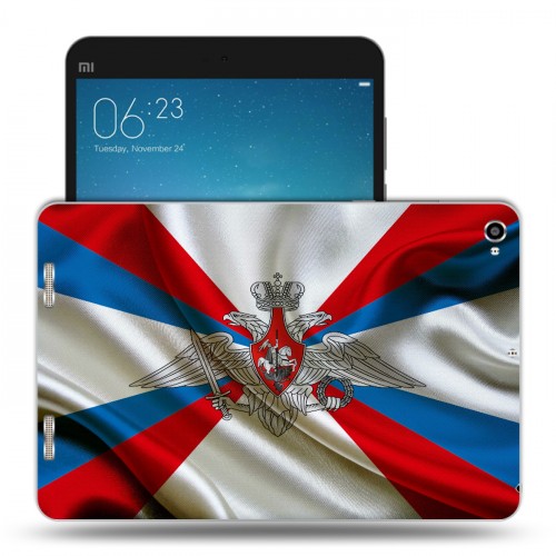 Дизайнерский силиконовый чехол для Xiaomi Mi Pad 2 Российский флаг