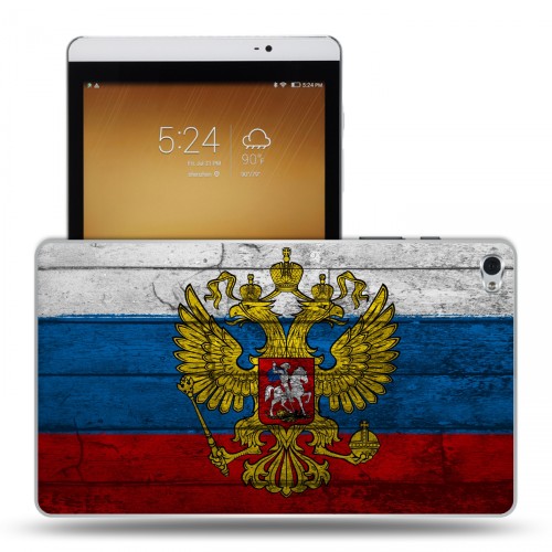 Дизайнерский силиконовый чехол для Huawei MediaPad M2 Российский флаг