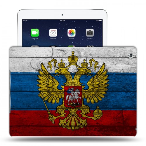 Дизайнерский силиконовый чехол для Ipad (2017) Российский флаг