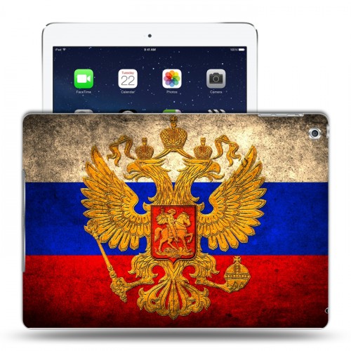 Дизайнерский силиконовый чехол для Ipad (2017) Российский флаг