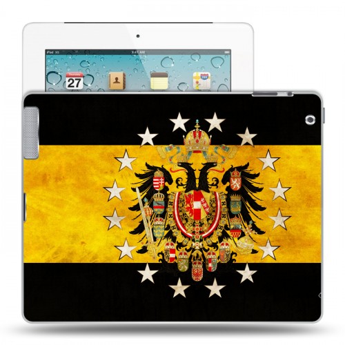 Дизайнерский пластиковый чехол для Ipad 2/3/4 Российский флаг