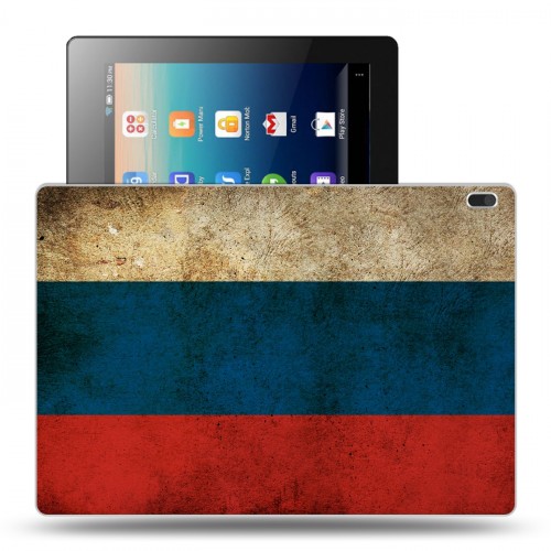 Дизайнерский силиконовый чехол для Lenovo Tab 4 10 Российский флаг