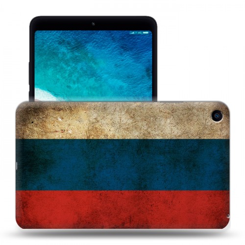 Дизайнерский силиконовый чехол для Xiaomi Mi Pad 4 Российский флаг