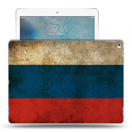 Дизайнерский пластиковый чехол для Ipad Pro Российский флаг