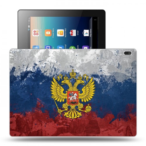 Дизайнерский силиконовый чехол для Lenovo Tab 4 10 Российский флаг