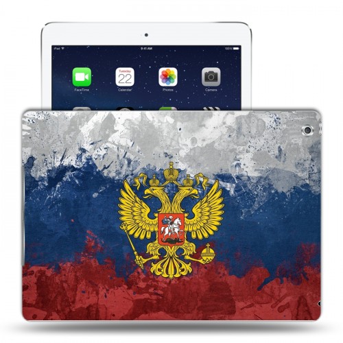 Дизайнерский силиконовый чехол для Ipad (2017) Российский флаг