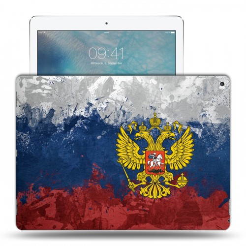 Дизайнерский пластиковый чехол для Ipad Pro Российский флаг