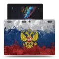 Дизайнерский силиконовый чехол для Lenovo Tab 2 A10 Российский флаг