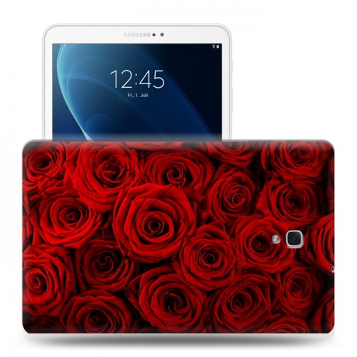 Дизайнерский силиконовый чехол для Samsung Galaxy Tab A 10.5 Розы