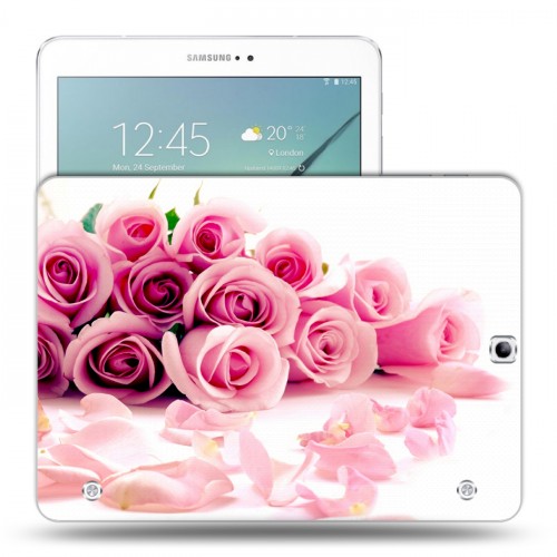 Дизайнерский силиконовый чехол для Samsung Galaxy Tab S2 9.7 Розы
