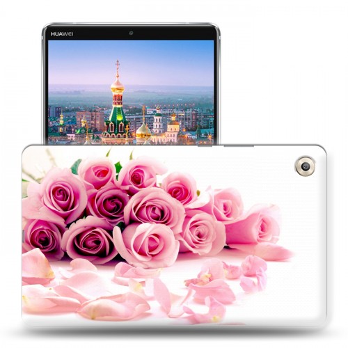 Дизайнерский пластиковый чехол для Huawei MediaPad M5 8.4 Розы