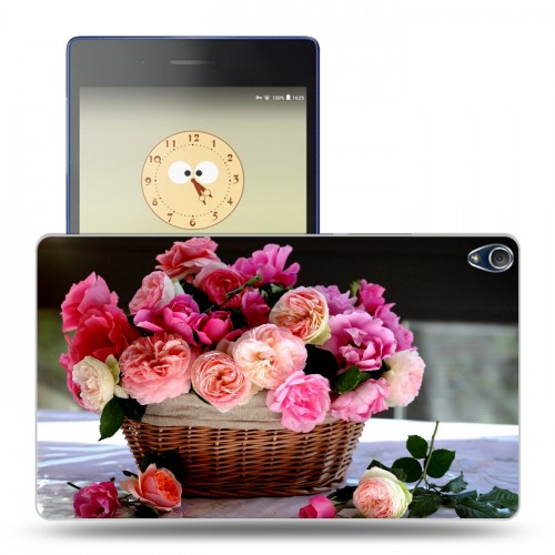 Дизайнерский силиконовый чехол для Lenovo Tab 3 8 Plus Розы