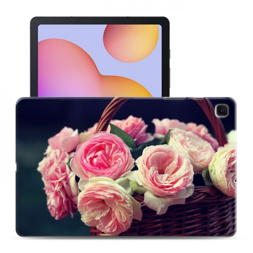Дизайнерский силиконовый чехол для Samsung Galaxy Tab S6 Lite Розы