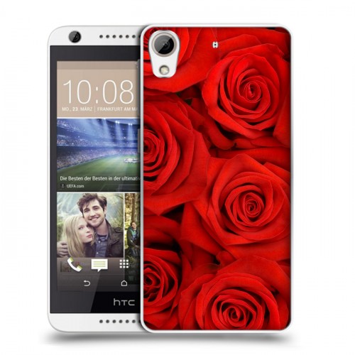 Дизайнерский силиконовый чехол для HTC Desire 626 Розы